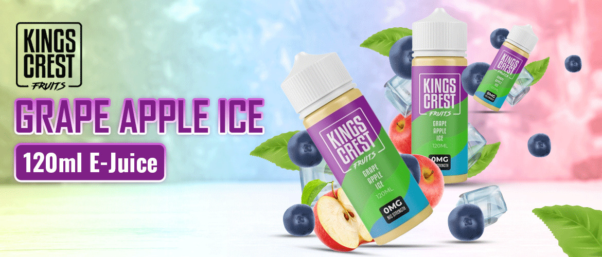 King's Crest Fruits Grape Apple Ice 120ml E-Juice